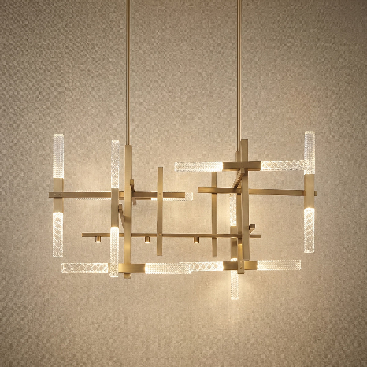 Yiosi Series Linear Glass Pendant Light 39" Style A - 47" Linear (L1200mm)