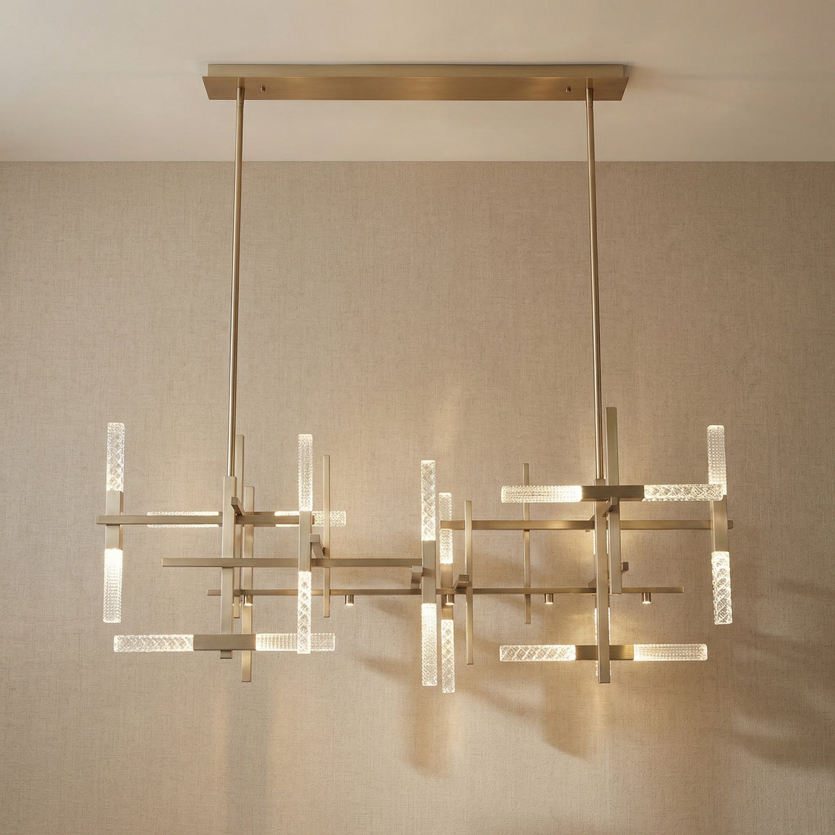 Yiosi Series Linear Glass Pendant Light 39" Style A - 67" Linear (L1690mm)