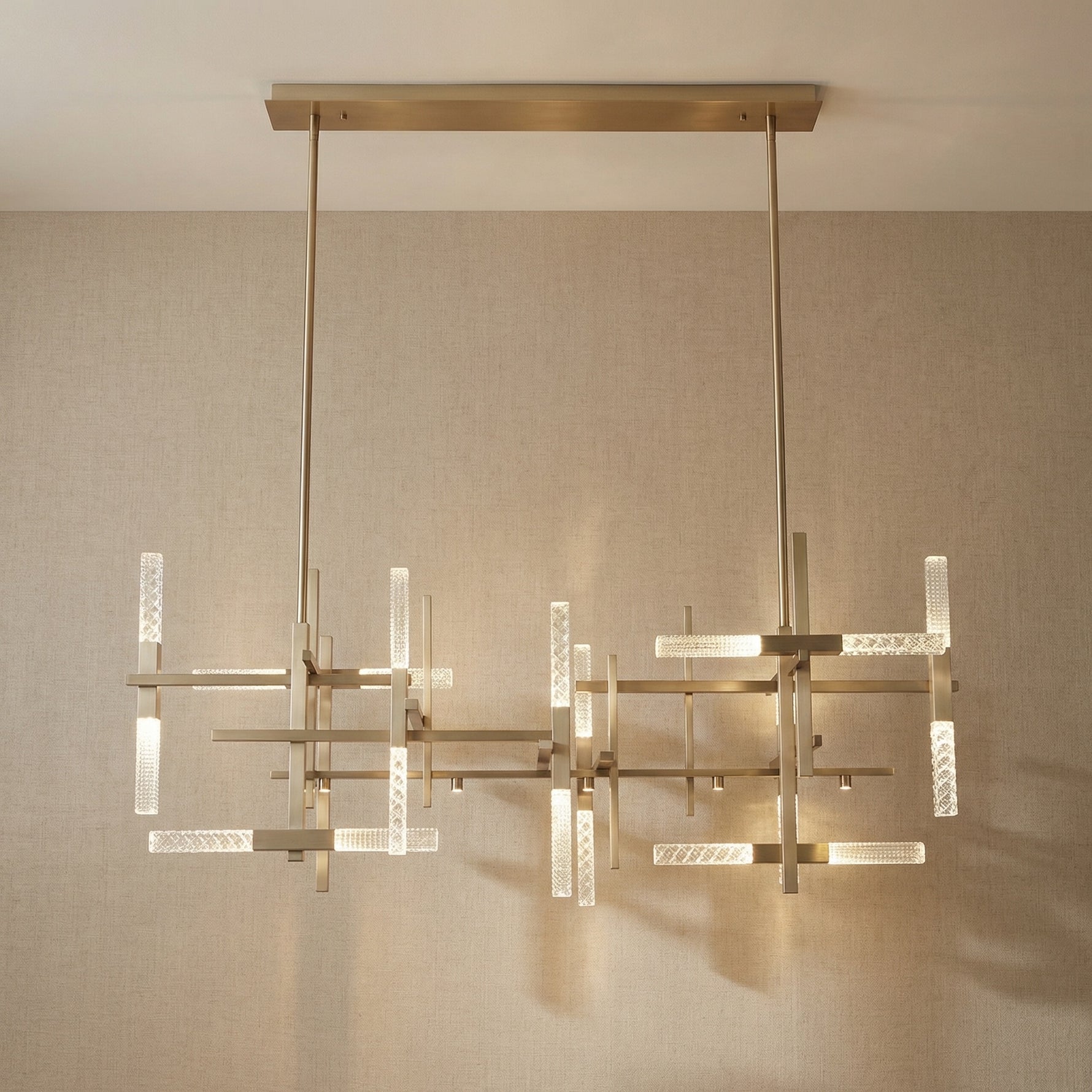Yiosi Series Linear Glass Pendant Light 39" Style A - 67" Linear (L1690mm)