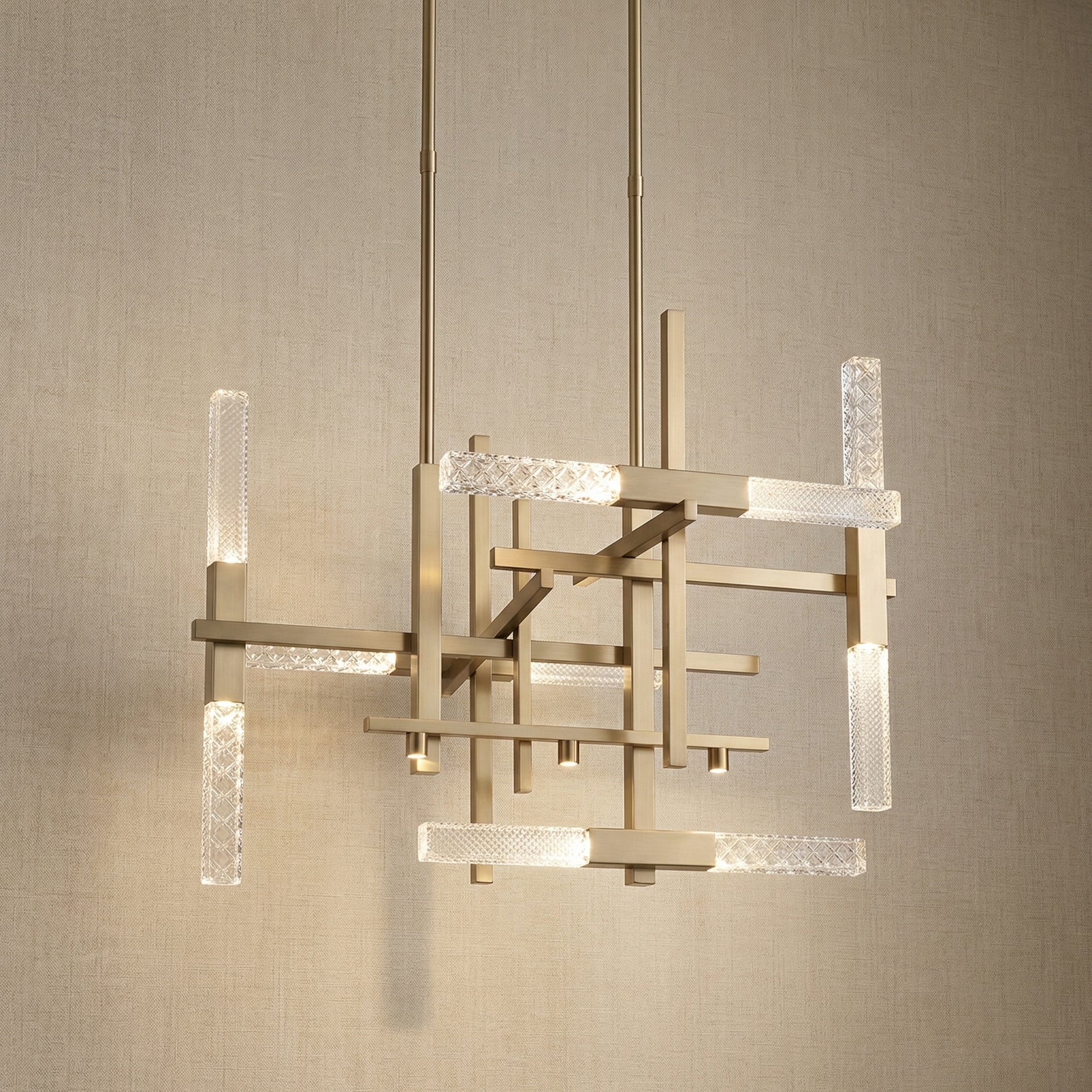 Yiosi Series Linear Glass Pendant Light 39" Style A - 35" Linear (L880mm)