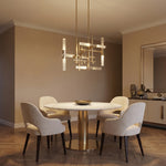 Yiosi Series Linear Glass Pendant Light 39" Style A - scene-1