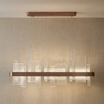 Yiosi Series Linear Glass Pendant Light 39" Style B - 39" Linear (L1000mm)