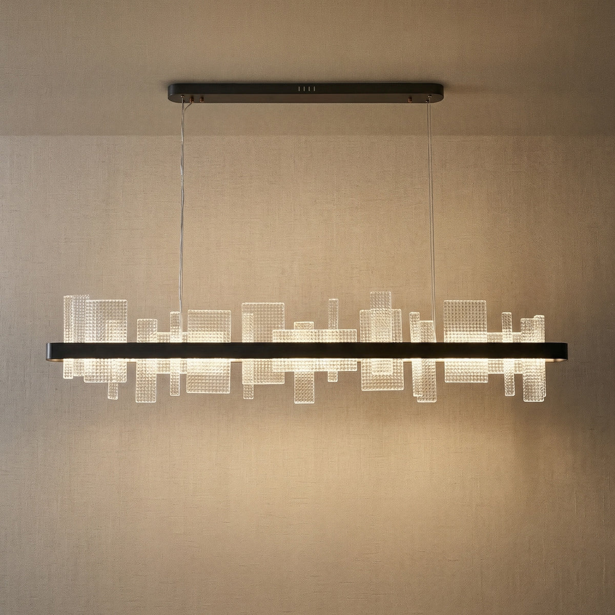 Yiosi Series Linear Glass Pendant Light 39" Style B - 59" Linear (L1500mm)