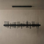 Yiosi Series Linear Glass Pendant Light 39" Style B - dark