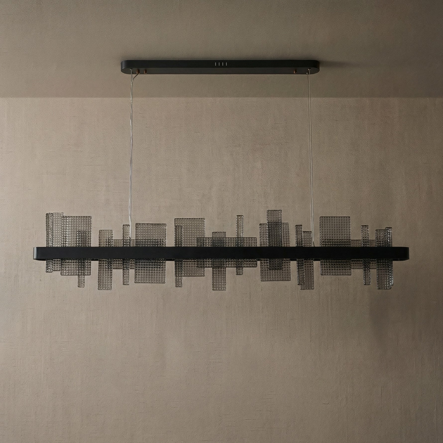 Yiosi Series Linear Glass Pendant Light 39" Style B - dark