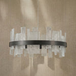 Yiosi Series Linear Glass Pendant Light 39" Style B - dark