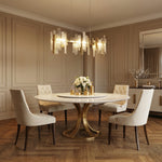 Yiosi Series Linear Glass Pendant Light 45" Style A - scene-1