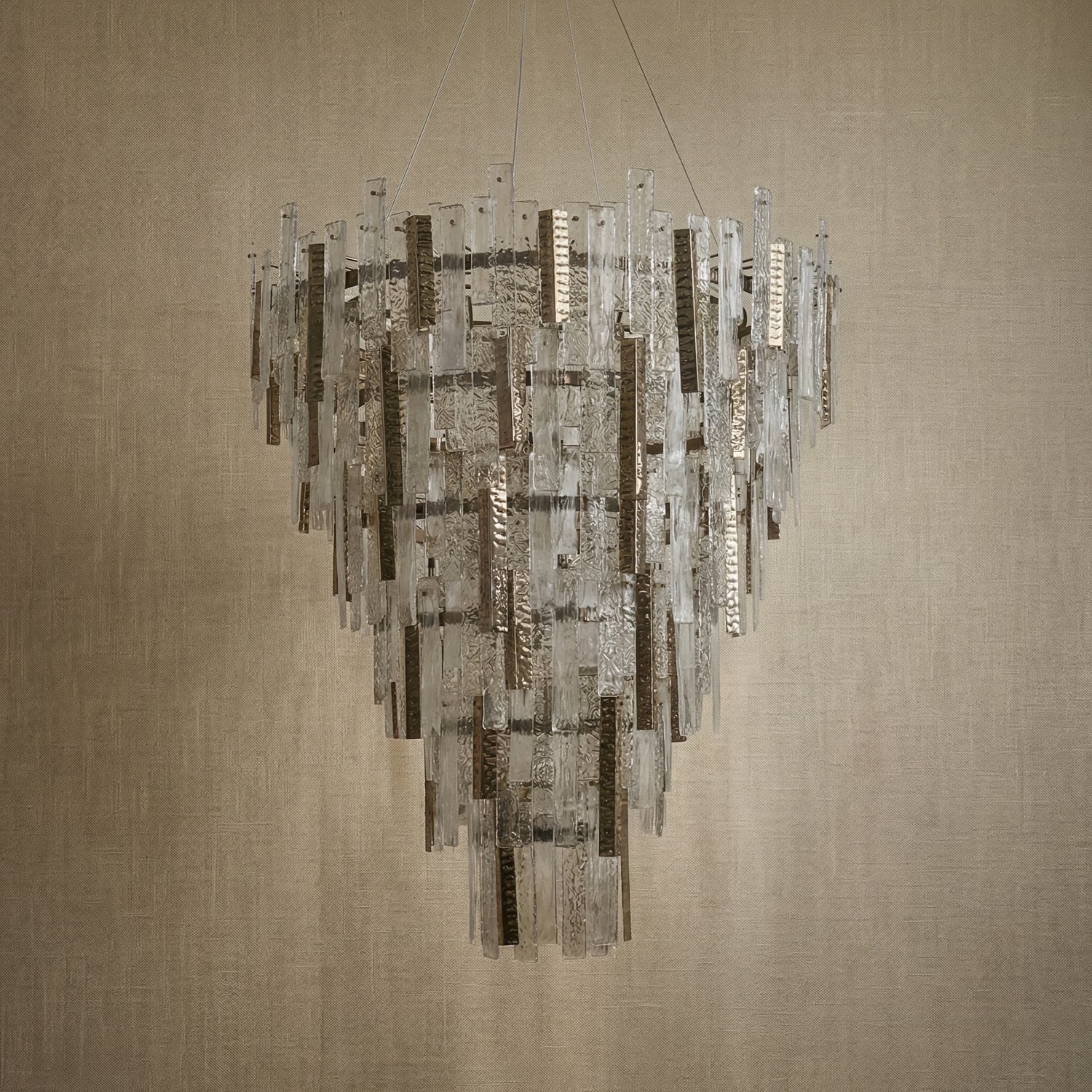 Yiosi Series Linear Glass Pendant Light 45" Style A - dark