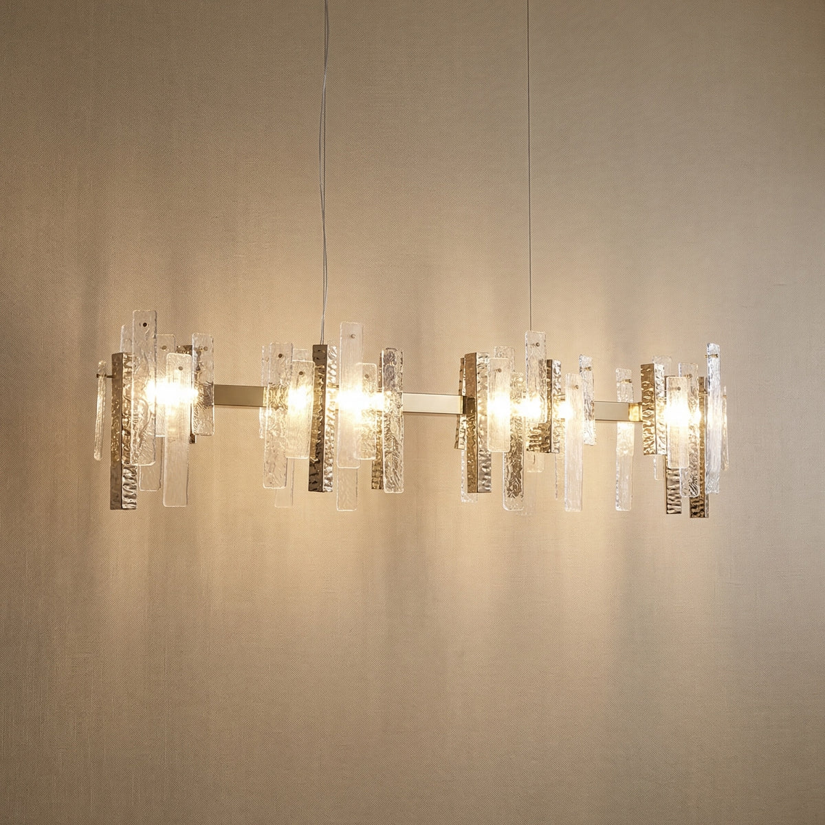 Yiosi Series Linear Glass Pendant Light 45" Style A - 59" Linear (L1500mm)