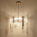Yiosi Series Linear Glass Pendant Light 45" Style A - 20" (Dia 510mm)