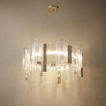Yiosi Series Linear Glass Pendant Light 45" Style A - 28" (Dia 700mm)