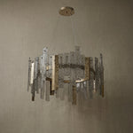 Yiosi Series Linear Glass Pendant Light 45" Style A - dark