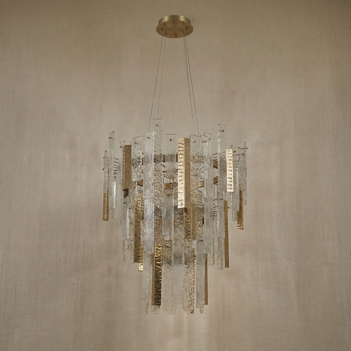 Yiosi Series Linear Glass Pendant Light 45" Style A - dark