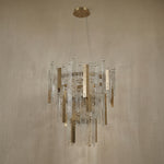 Yiosi Series Linear Glass Pendant Light 45" Style A - dark