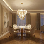 Yiosi Series Linear Glass Pendant Light 45" Style A - scene-1