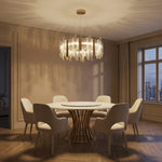 Yiosi Series Linear Glass Pendant Light 45" Style A - scene-1