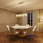 Yiosi Series Linear Glass Pendant Light 45" Style B - scene-1
