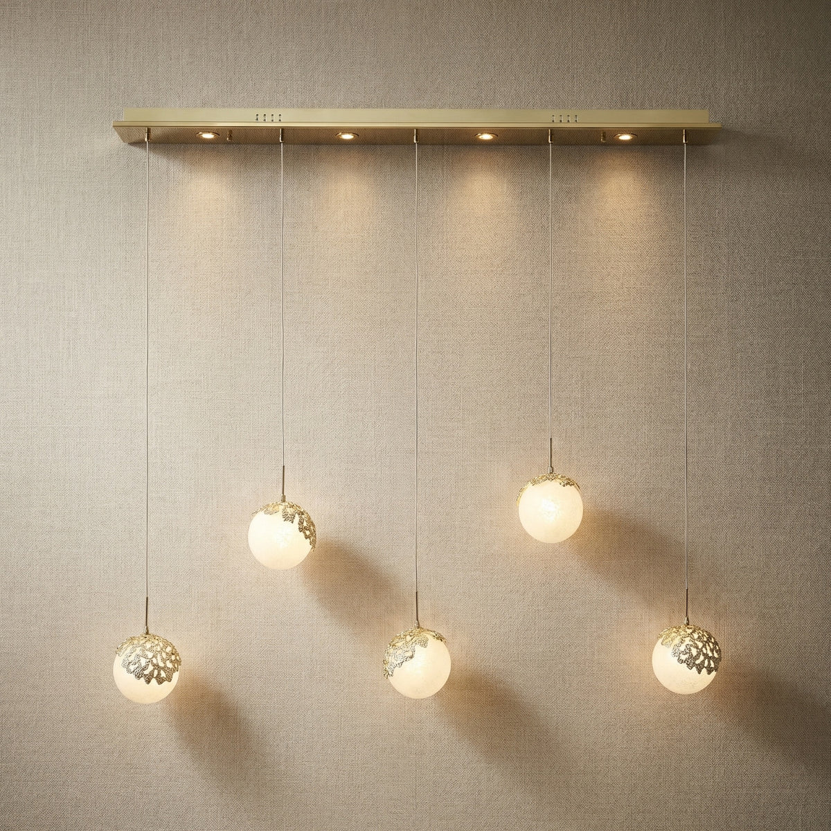Yiosi Series Linear Glass Pendant Light 47" Style A - 47" Linear (L1200mm)