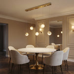 Yiosi Series Linear Glass Pendant Light 47" Style A - scene-1