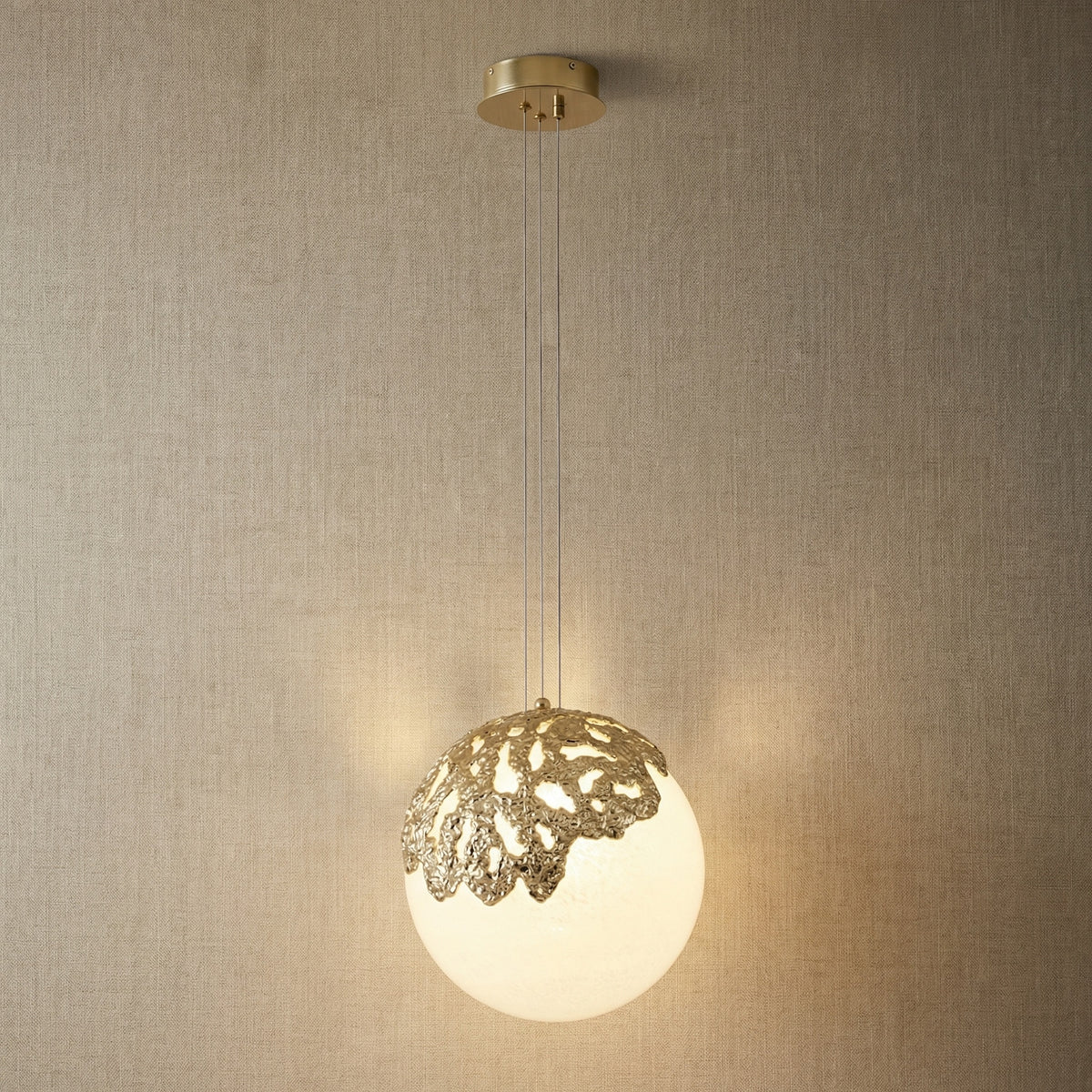 Yiosi Series Linear Glass Pendant Light 47" Style A - 12" (Dia 300mm)