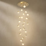 Yiosi Series Linear Glass Pendant Light 47" Style A - 31" (Dia 800mm)