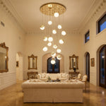Yiosi Series Linear Glass Pendant Light 47" Style A - scene-1