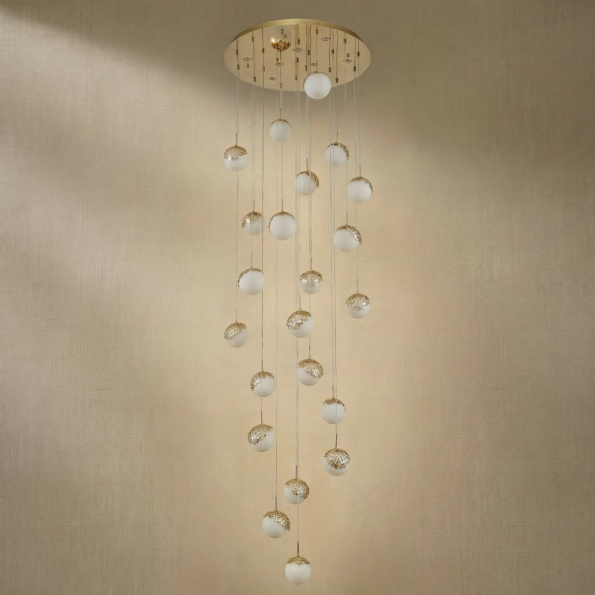 Yiosi Series Linear Glass Pendant Light 47" Style A - dark