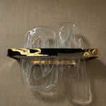 Yiosi Series Linear Glass Wall Sconce 15" - dark
