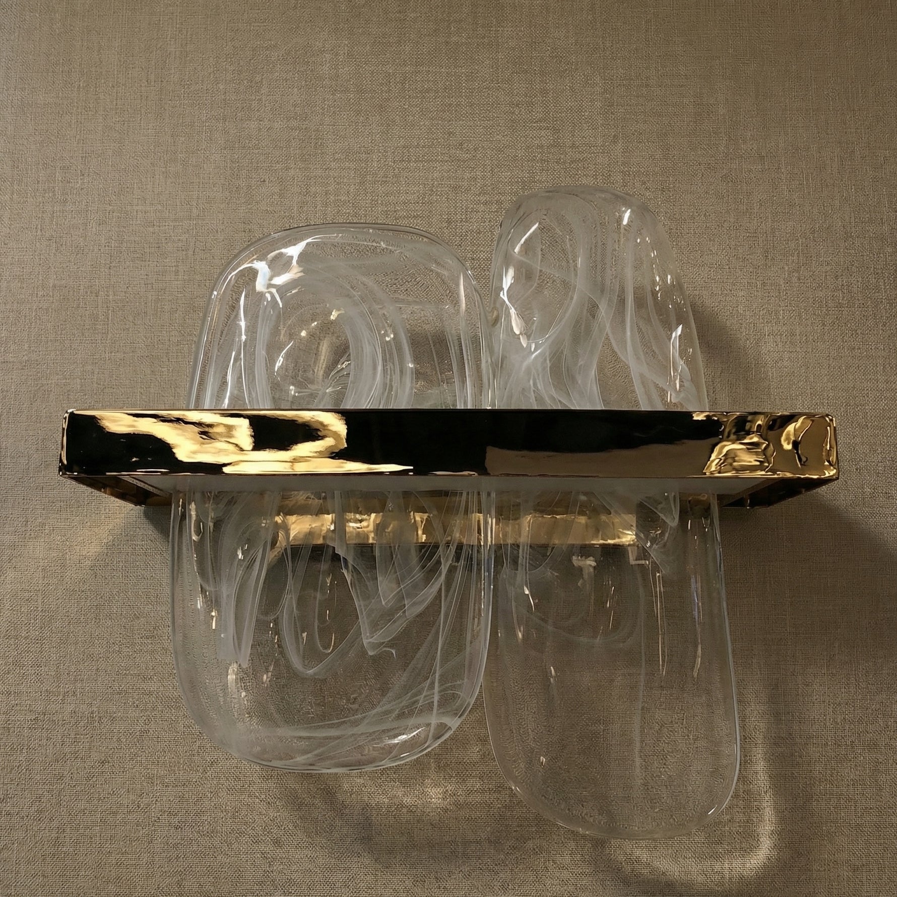 Yiosi Series Linear Glass Wall Sconce 15" - dark