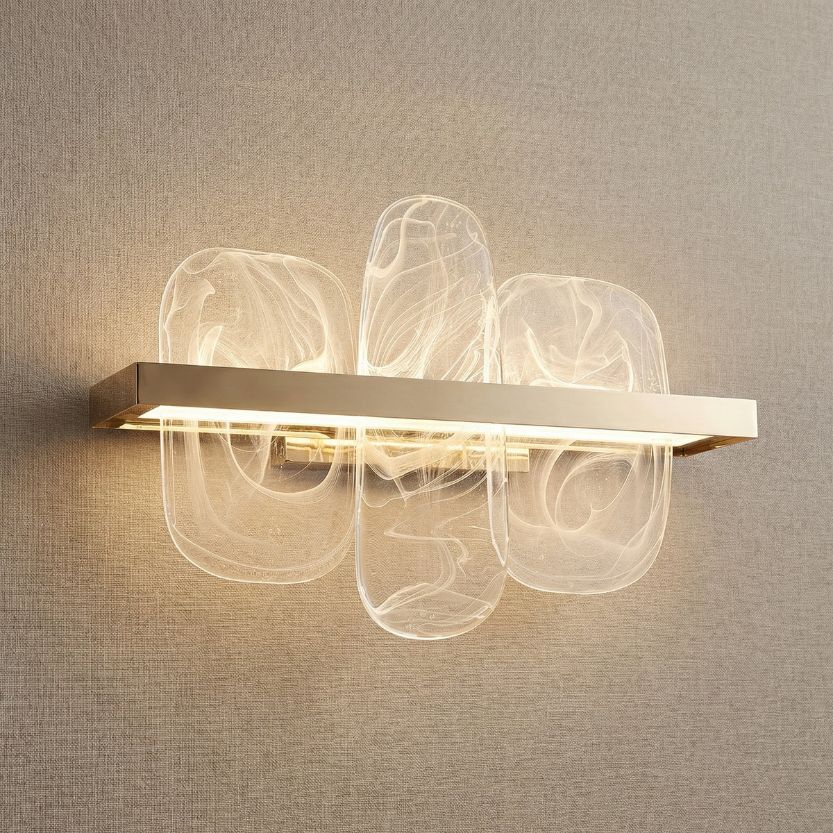 Yiosi Series Linear Glass Wall Sconce 15" - 20" Linear (L520mm)