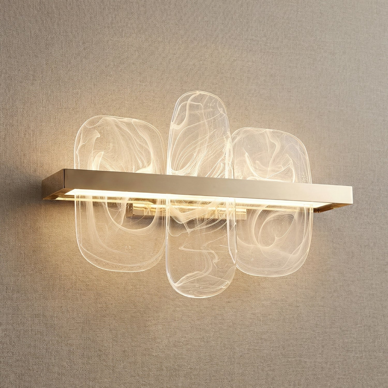 Yiosi Series Linear Glass Wall Sconce 15" - 20" Linear (L520mm)