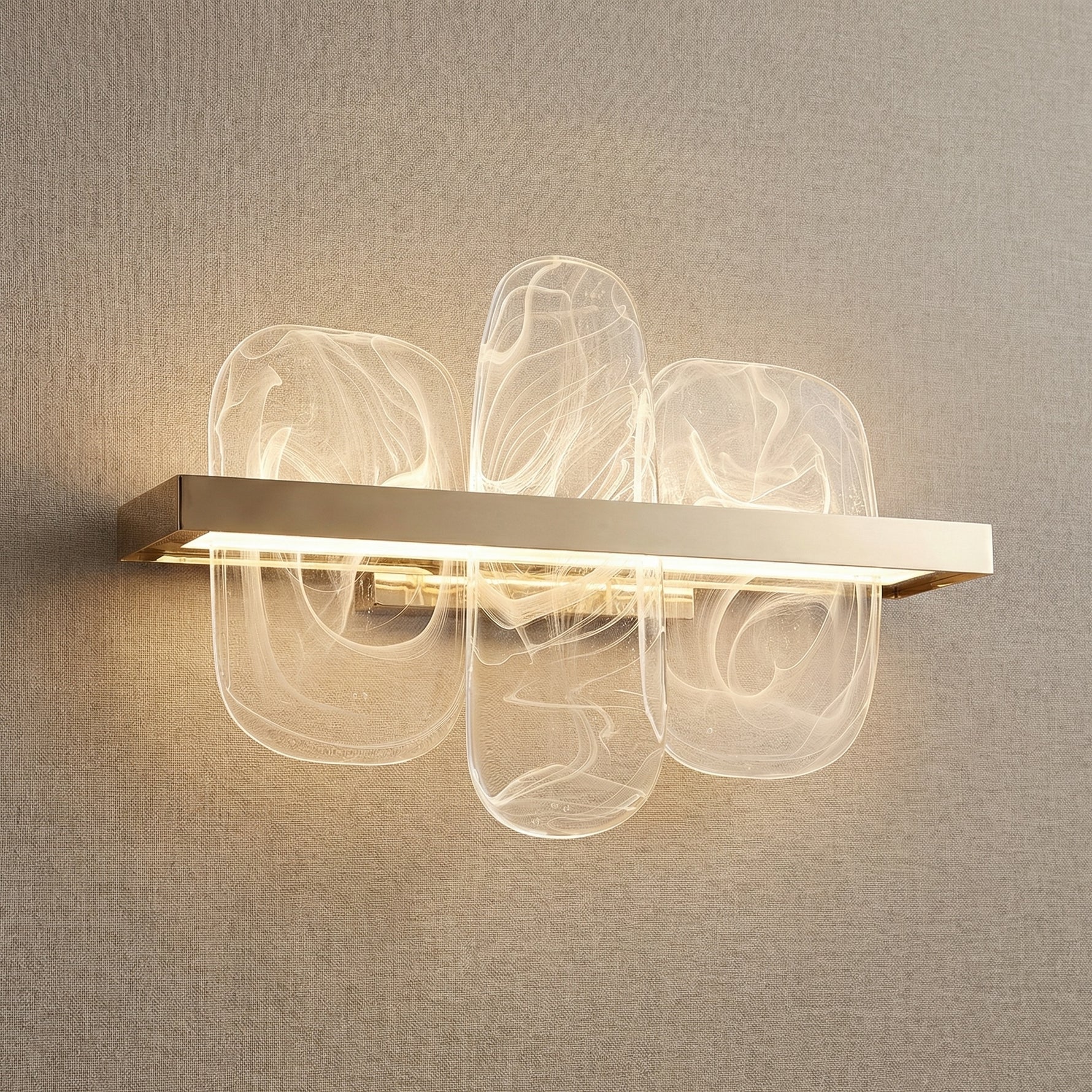 Yiosi Series Linear Glass Wall Sconce 15" - 20" Linear (L520mm)
