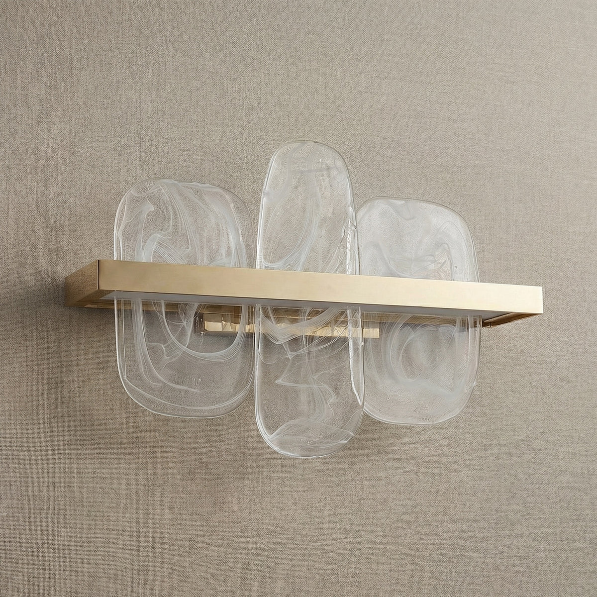 Yiosi Series Linear Glass Wall Sconce 15" - dark