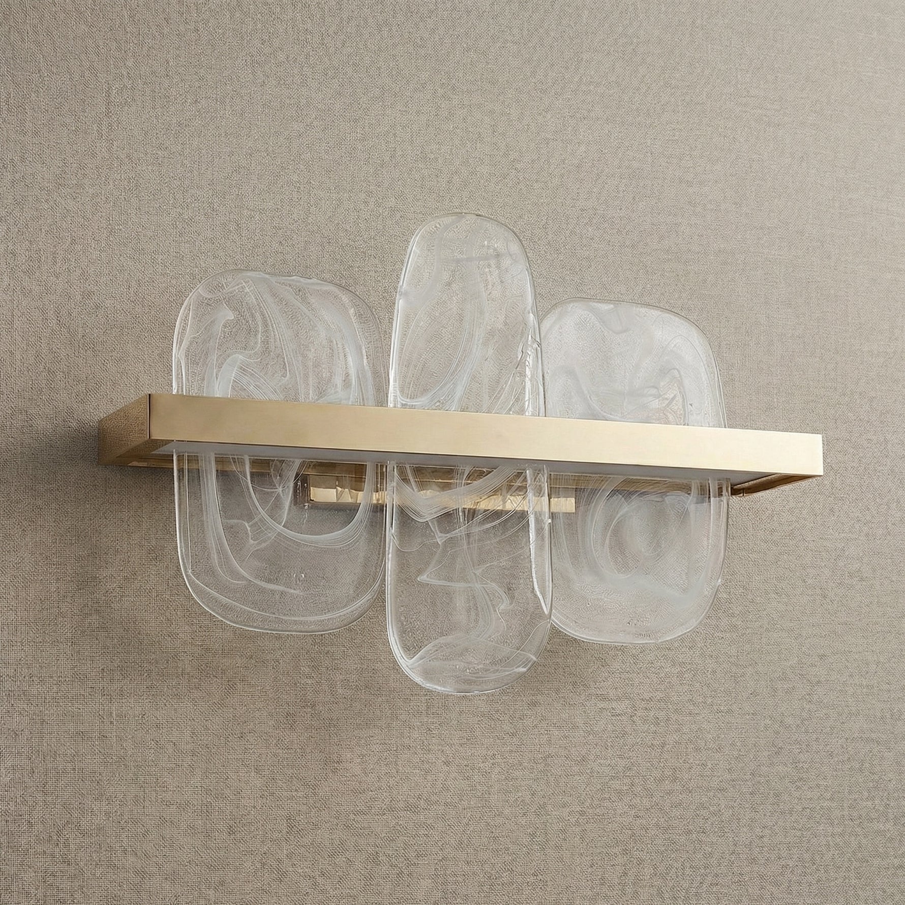 Yiosi Series Linear Glass Wall Sconce 15" - dark
