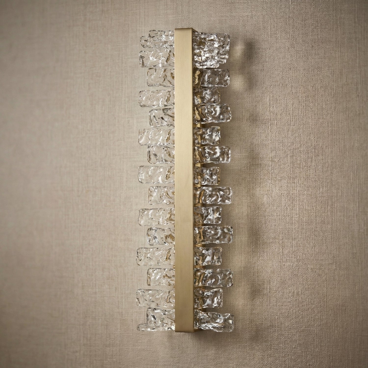 Yiosi Series Linear Glass Wall Sconce 23" - dark