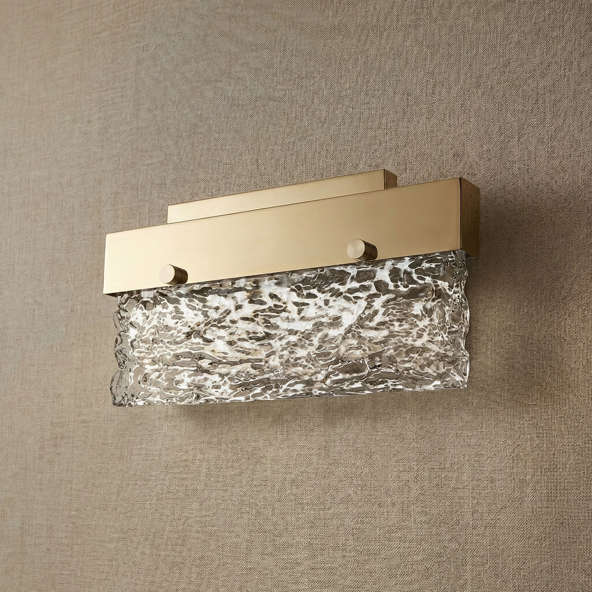 Yiosi Series Linear Glass Wall Sconce 5" - dark