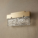 Yiosi Series Linear Glass Wall Sconce 5" - dark