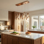 Yiosi Series Linear Grand Glass Pendant Light - scene-2