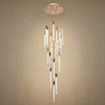 Yiosi Series Linear Grand Glass Pendant Light - 24" (Dia 600mm)