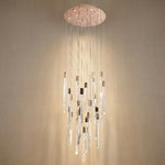 Yiosi Series Linear Grand Glass Pendant Light - 31" (Dia 800mm)