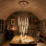 Yiosi Series Linear Grand Glass Pendant Light - scene-3