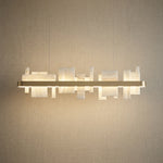 Yiosi Series Linear Natural Stone Pendant Light 39" - 39" Linear (L1000mm)