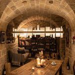 Yiosi Series Linear Natural Stone Pendant Light 39" - scene-3