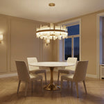 Yiosi Series Linear Natural Stone Pendant Light 39" - scene-1