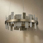 Yiosi Series Linear Natural Stone Pendant Light 39" - dark