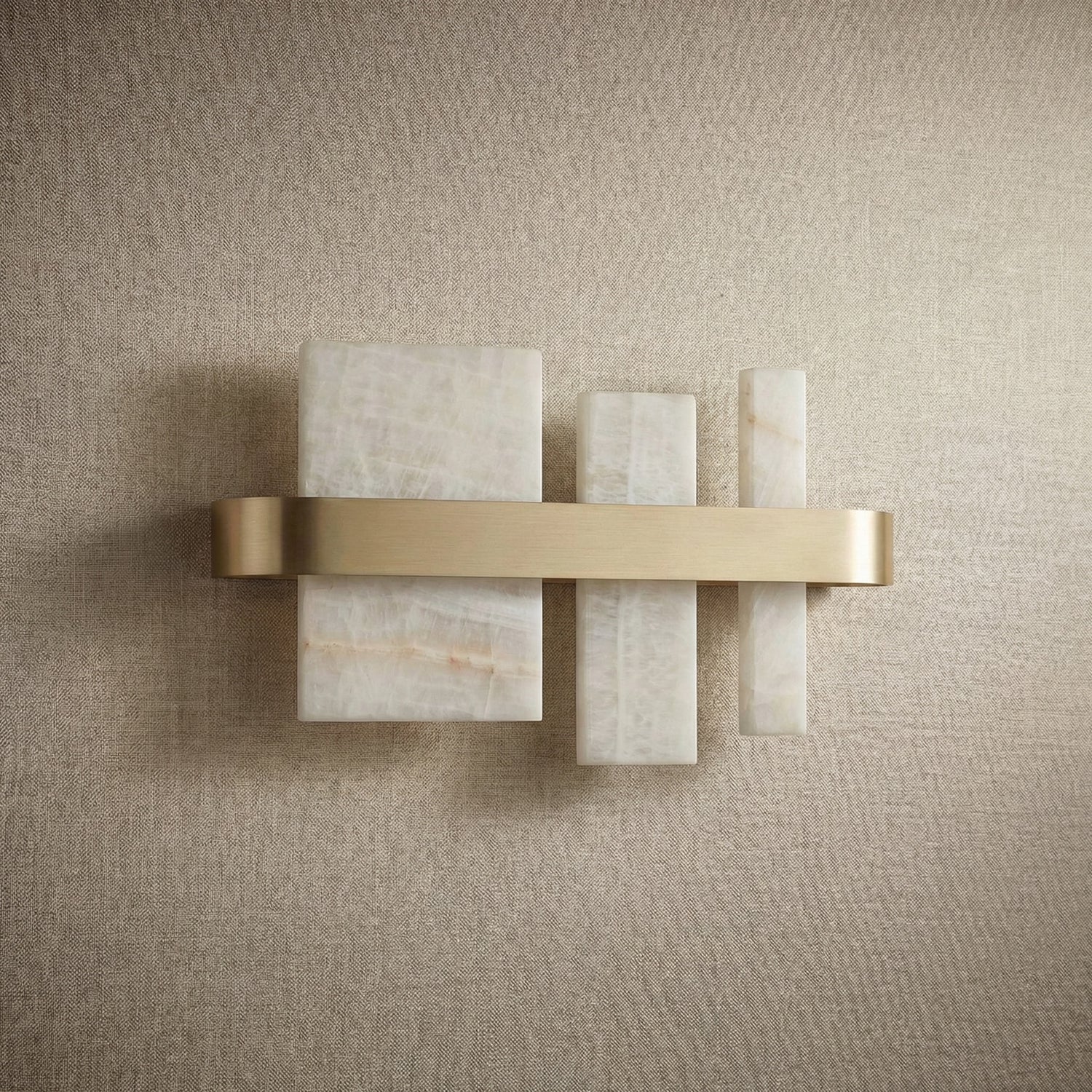 Yiosi Series Linear Natural Stone Wall Sconce - dark