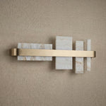 Yiosi Series Linear Natural Stone Wall Sconce - dark