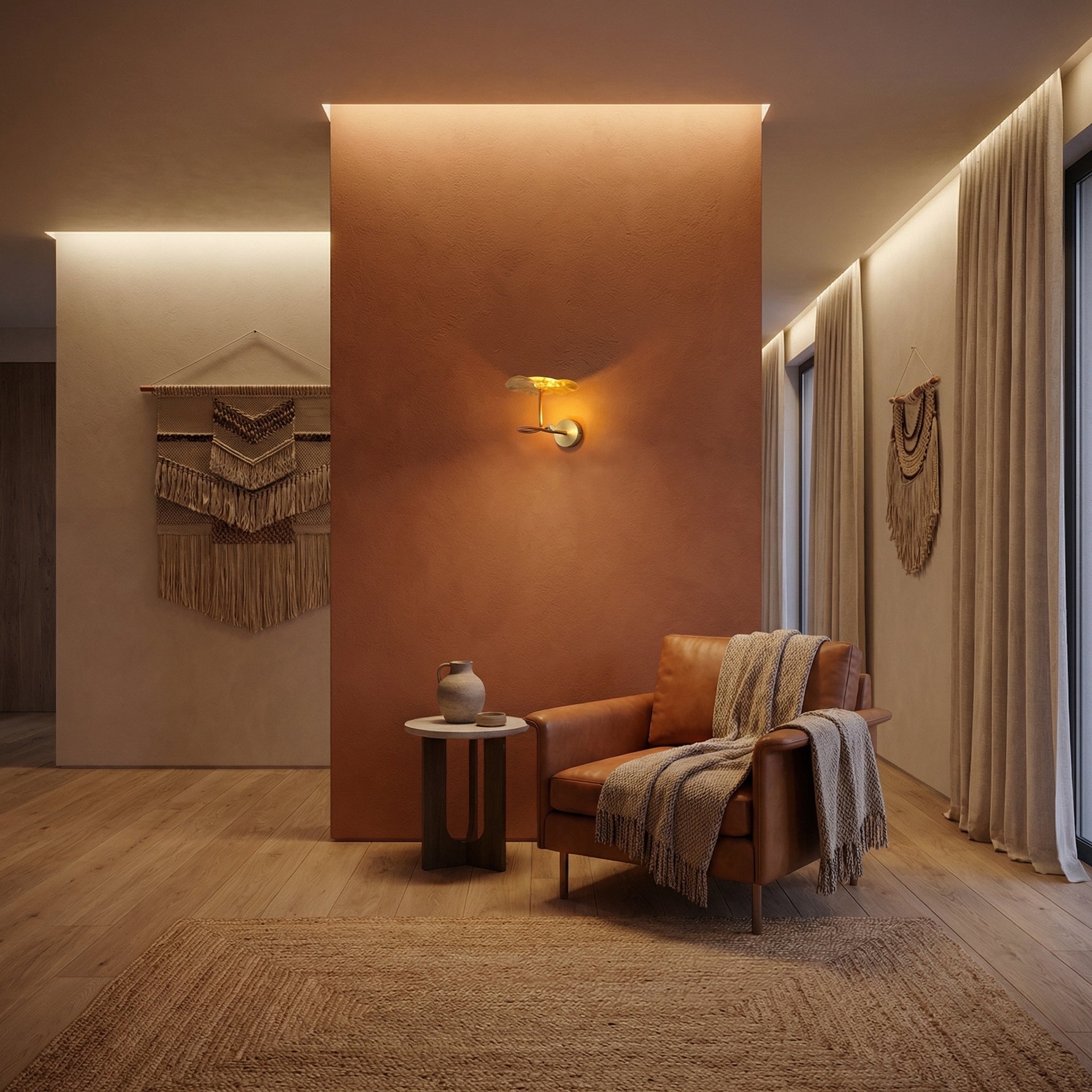 Yiosi Series Mini Copper Wall Sconce - scene-1