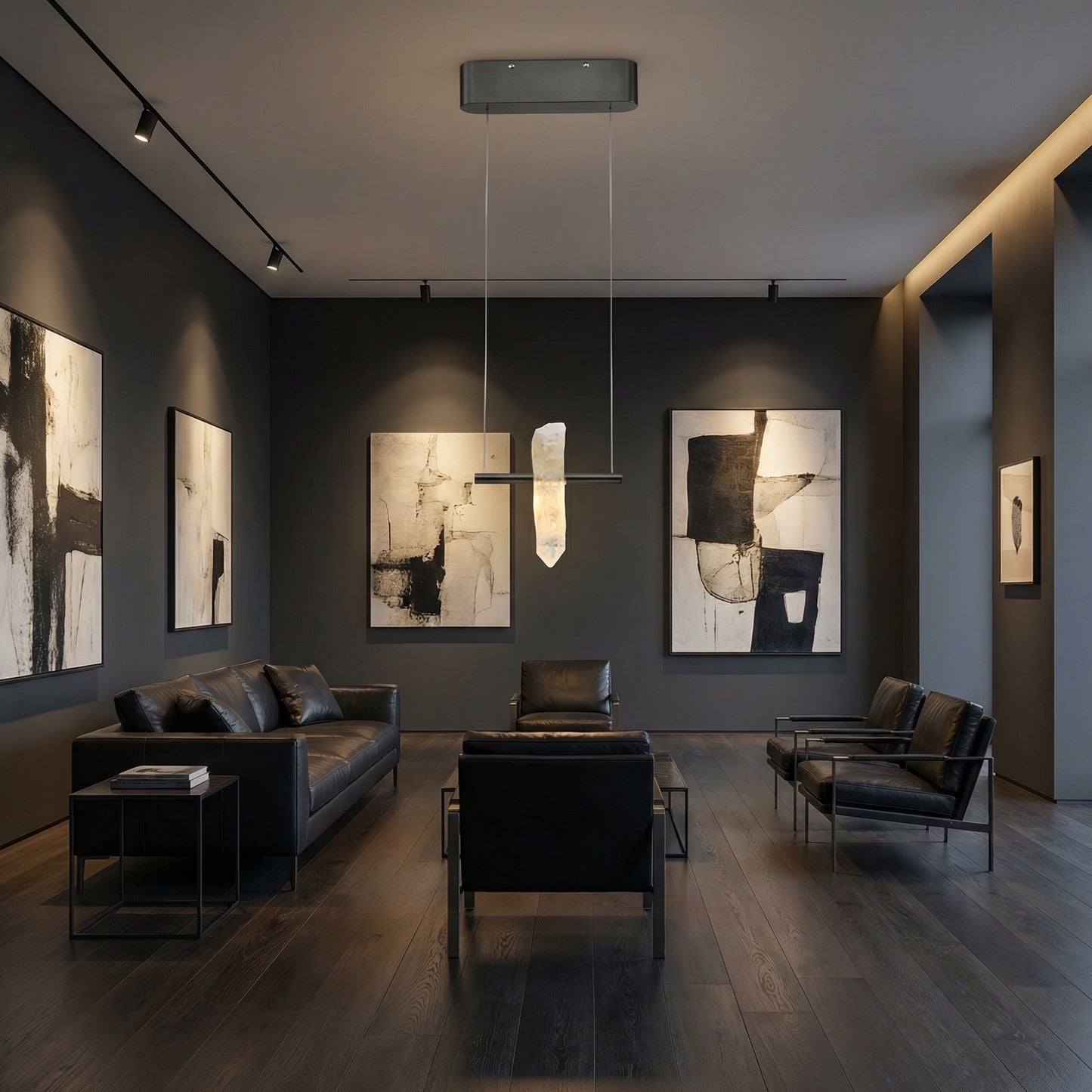 Yiosi Series Mini Crystal Pendant Light 10" - scene-1