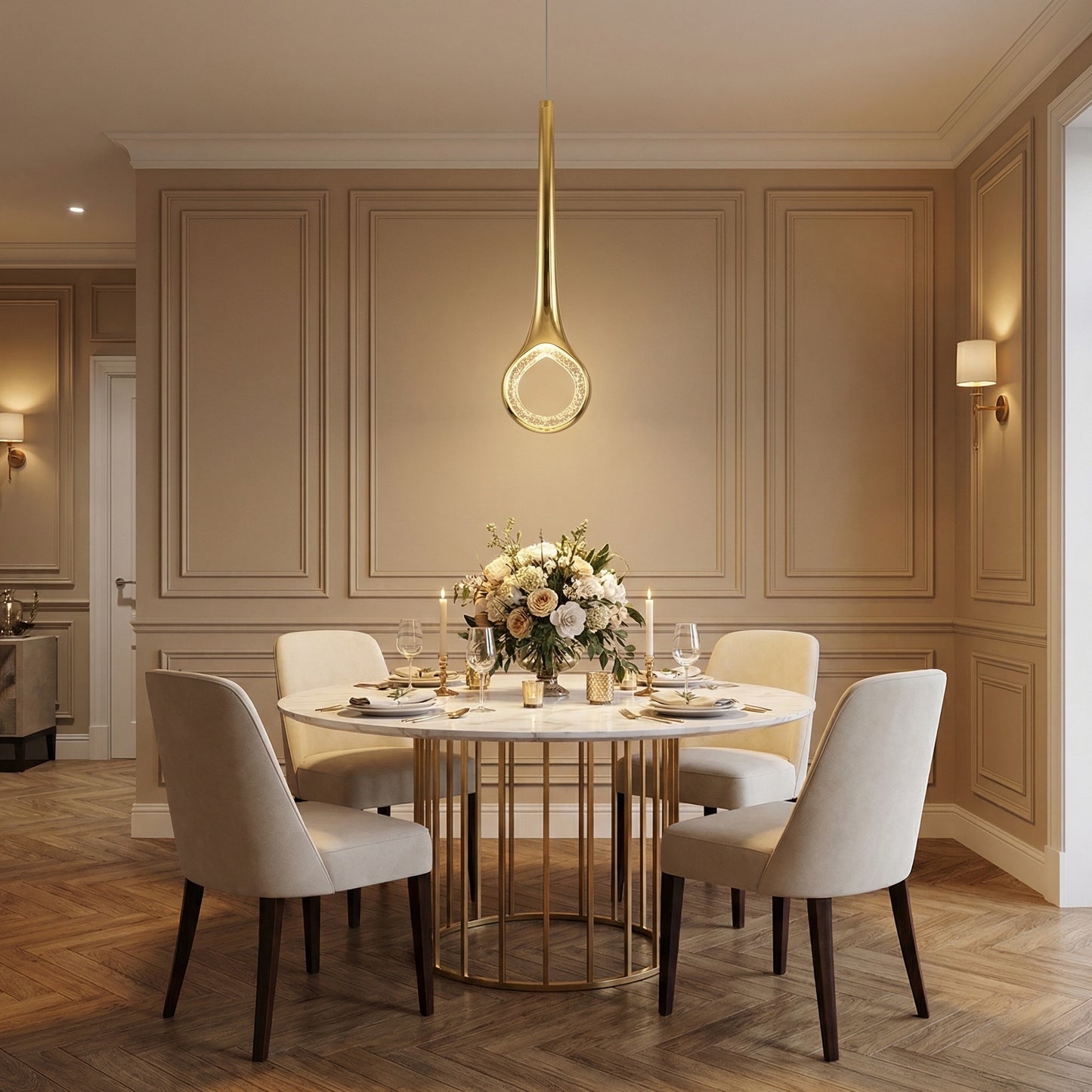 Yiosi Series Mini Crystal Pendant Light Style B - scene-1